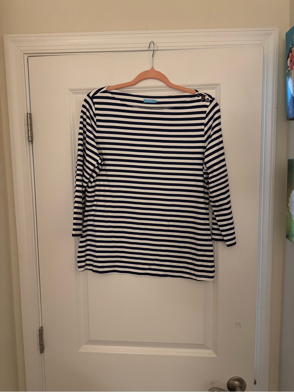 J Mclaughlin striped top size L